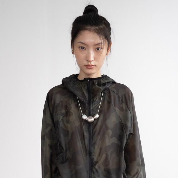 Camouflage Nylon Windbreaker (Khaki)