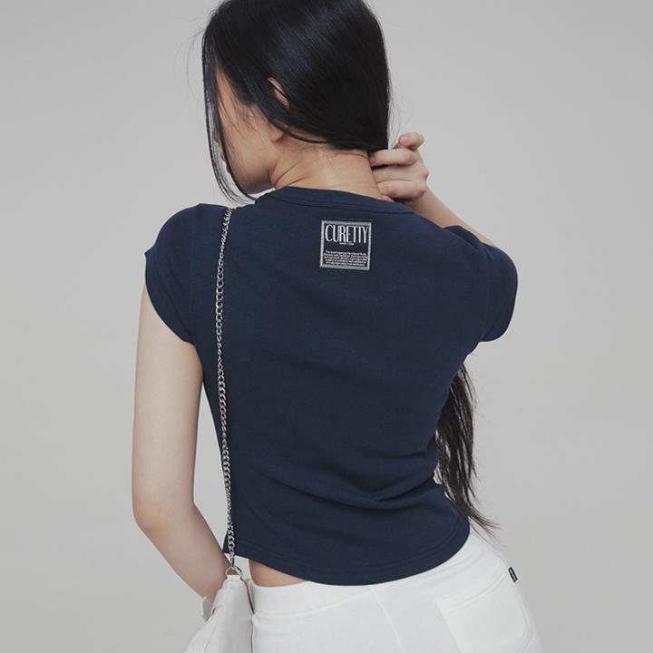 C 90S LINE BASIC T-SHIRT_NAVY