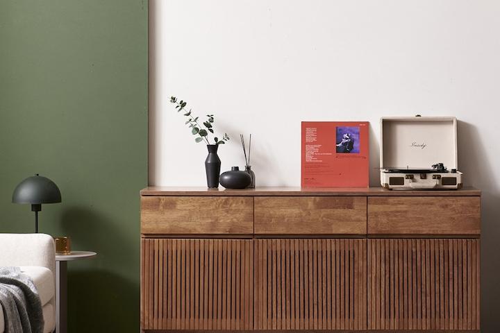 벤자민 티비다이 원목 높은 거실장 티비장 수납장 1500