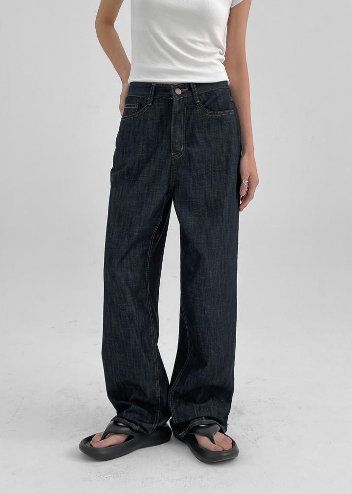 토블란 논페이드 생지 스트레이트 데님팬츠