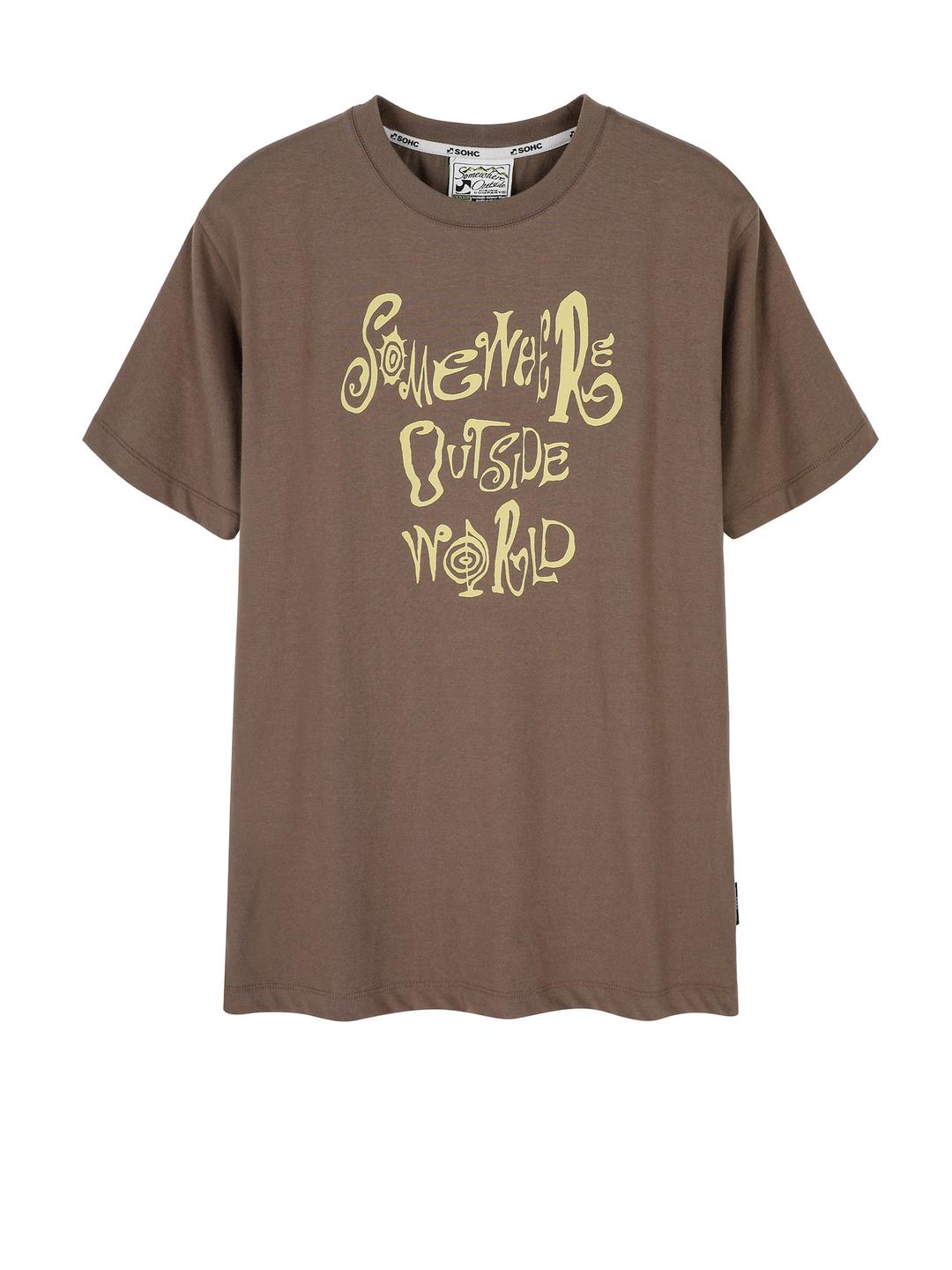 Tribal Font Buffalo T-Shirt_11TUT152 L/BROWN