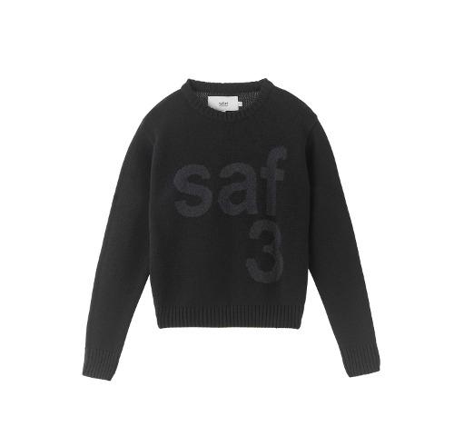 1/2 BASIC SAFARI KNIT (BLACK)