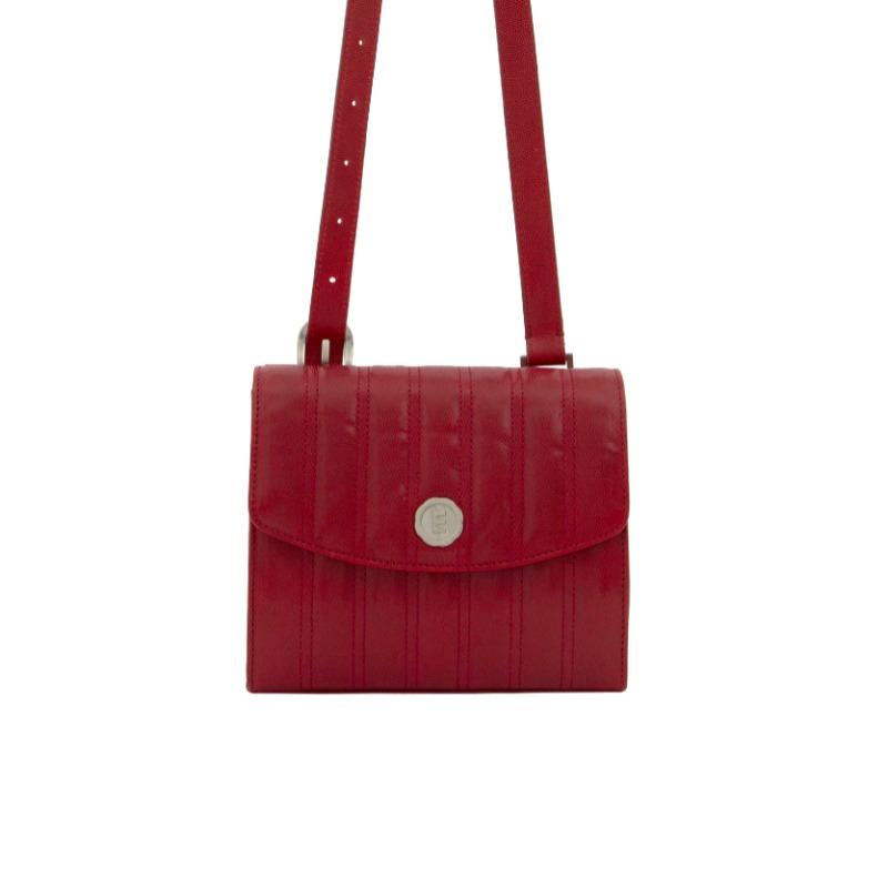 flap bag - caviar red