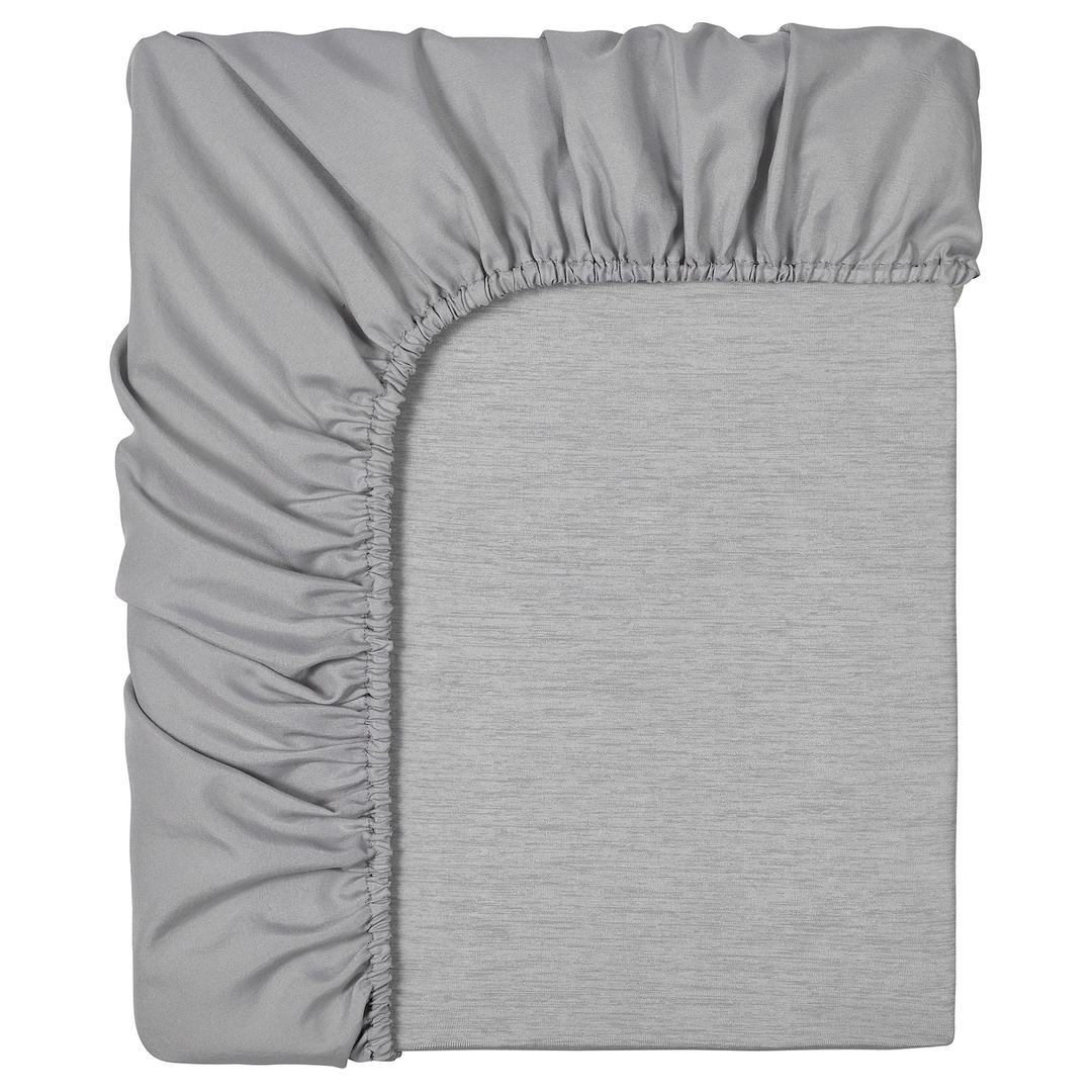BRUDBORSTE 브루드보르스테 매트리스커버 - 그레이 120x200 cm