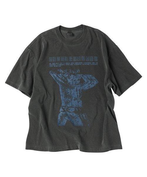 퍼시픽 피그먼트 반팔티 블랙 차콜