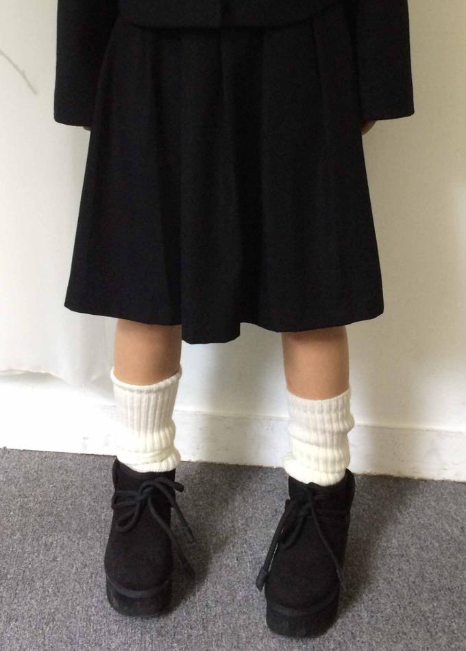 묘랑 [best] 주쿠 스웨이드 미디 스커트 (2color)