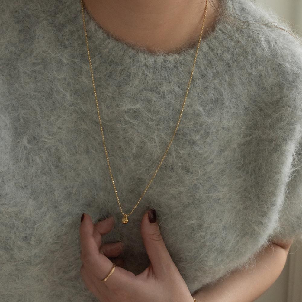 캐틀벨 롱 실버925 목걸이