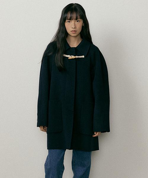 handmade half toggle coat-navy