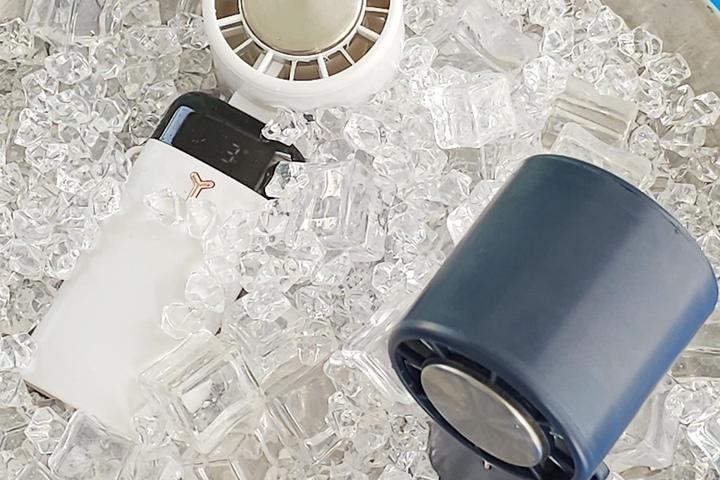 에어브리즈 5세대 휴대용 손 선풍기 에어컨 급속 냉각 스테인레스 무선