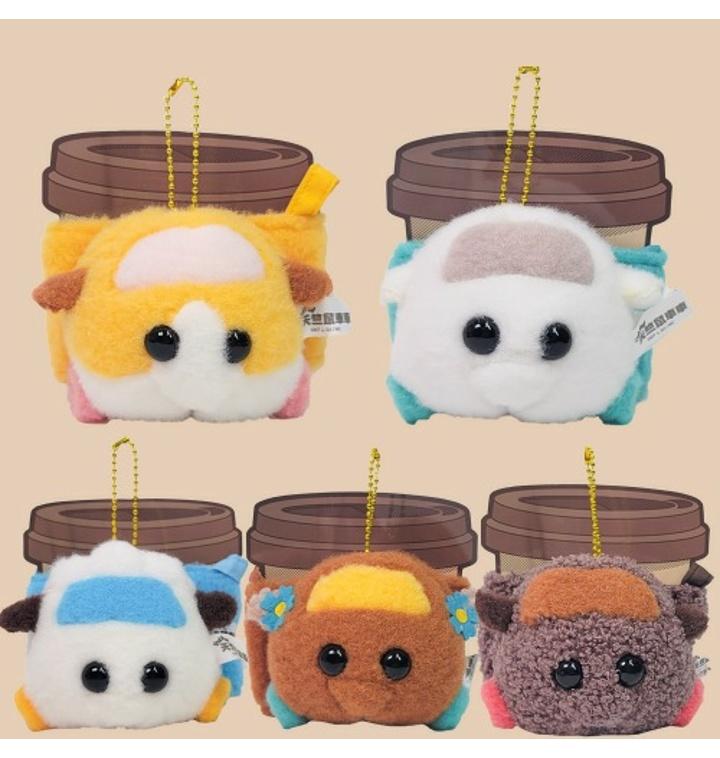 [티몬] pui pui 모루카 가방고리 기니피그 인형 장식 백참 텀블러 드링크백