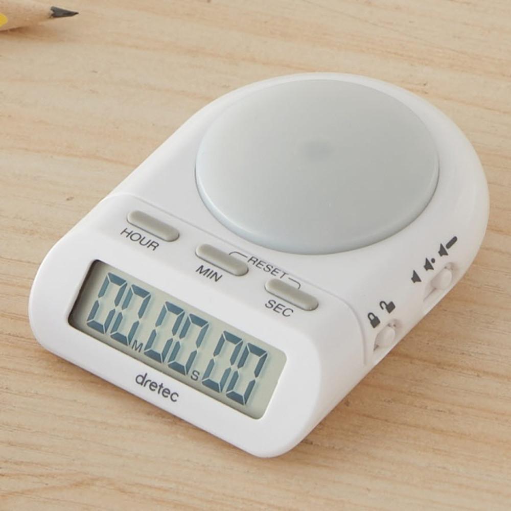 [드레텍] 스탑워치 T-186WT 화이트