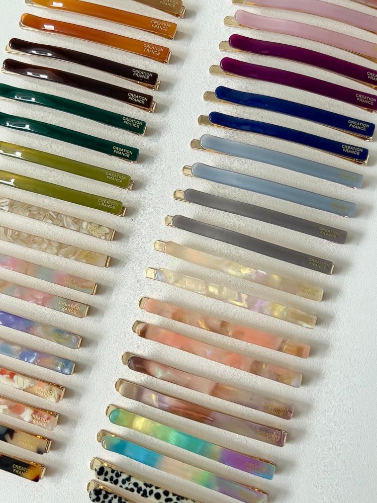 프랑스핀 컬러 실핀 앞머리핀