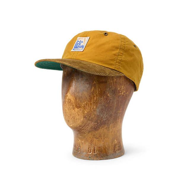 RRL 코듀로이 빌 오일클로스 볼 캡(MARRHGS0J420227700)