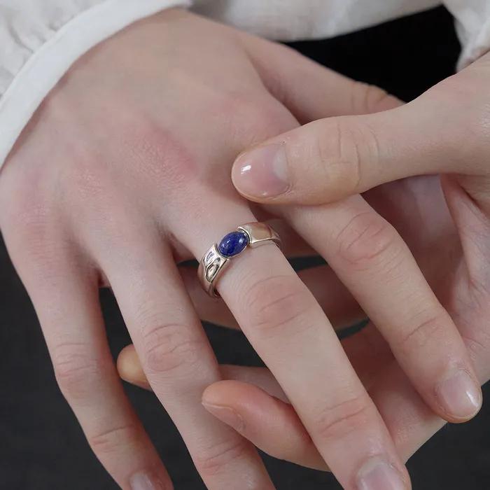 [VEI] 925silver STONE BOLD RING_LAPIS LAZULI