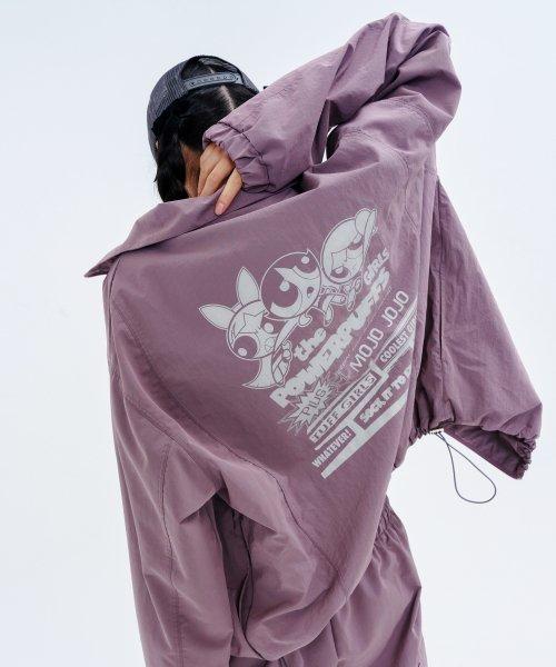 [PPG X FANCY] 버블리 나일론 윈드브레이커 (DARK PINK)_F23PG1004