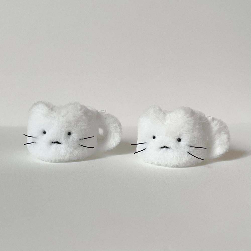 폭신폭신 컵냥이 핸드메이드 인형 키링