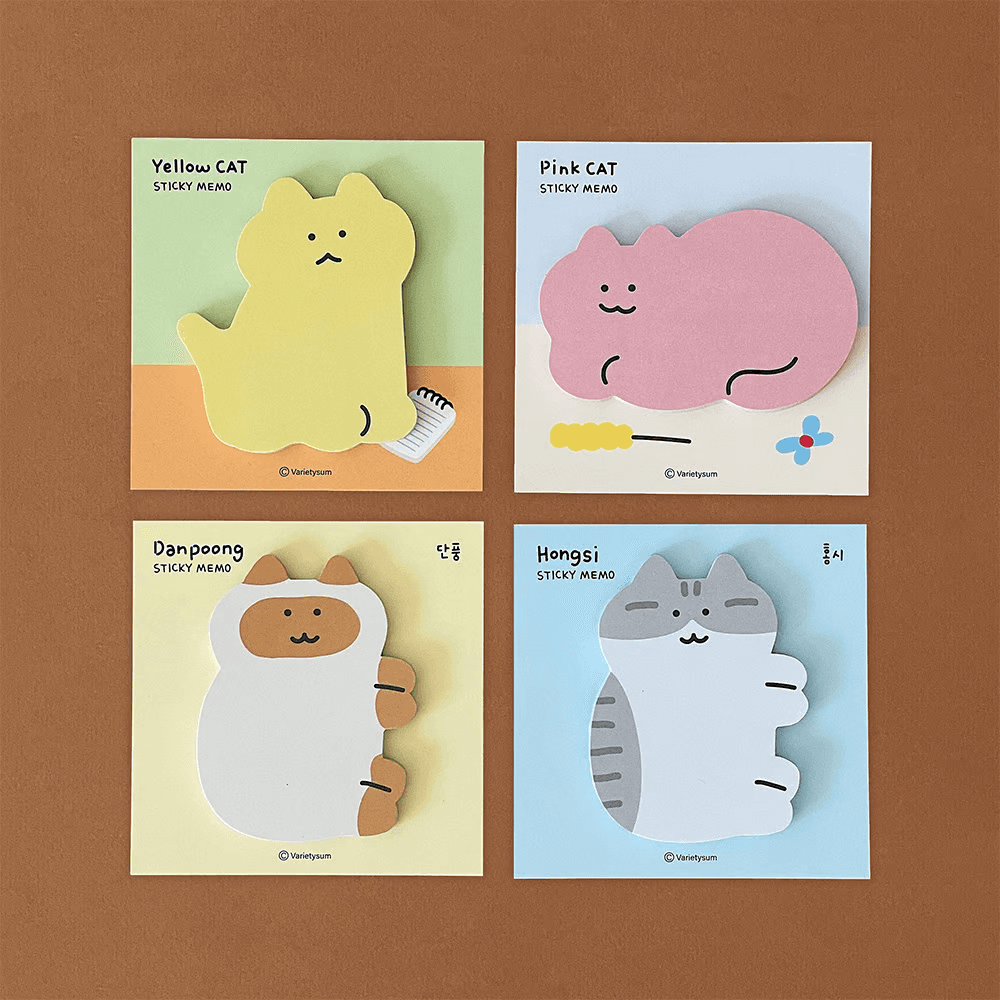 [버숨] 고양이 스티키 메모 2종 NEW