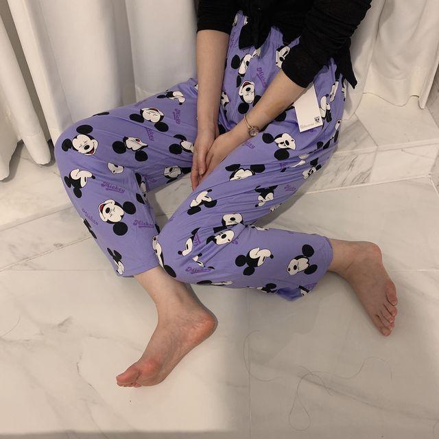 [초특가/정품/당일출고] 미키마우스 피치기모 수면 잠옷 바지 파자마