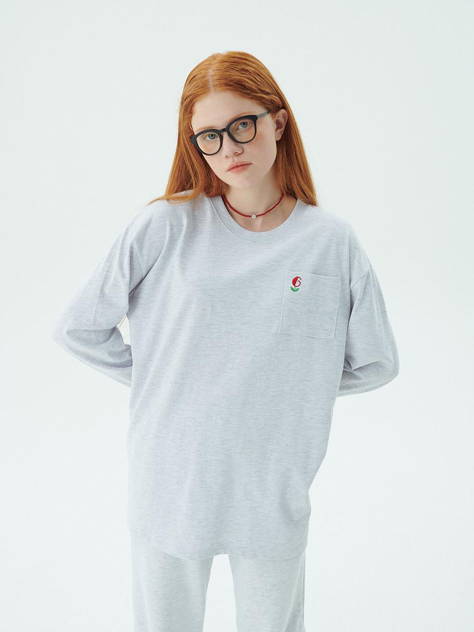 June Overfit T-shirt_Light Grey