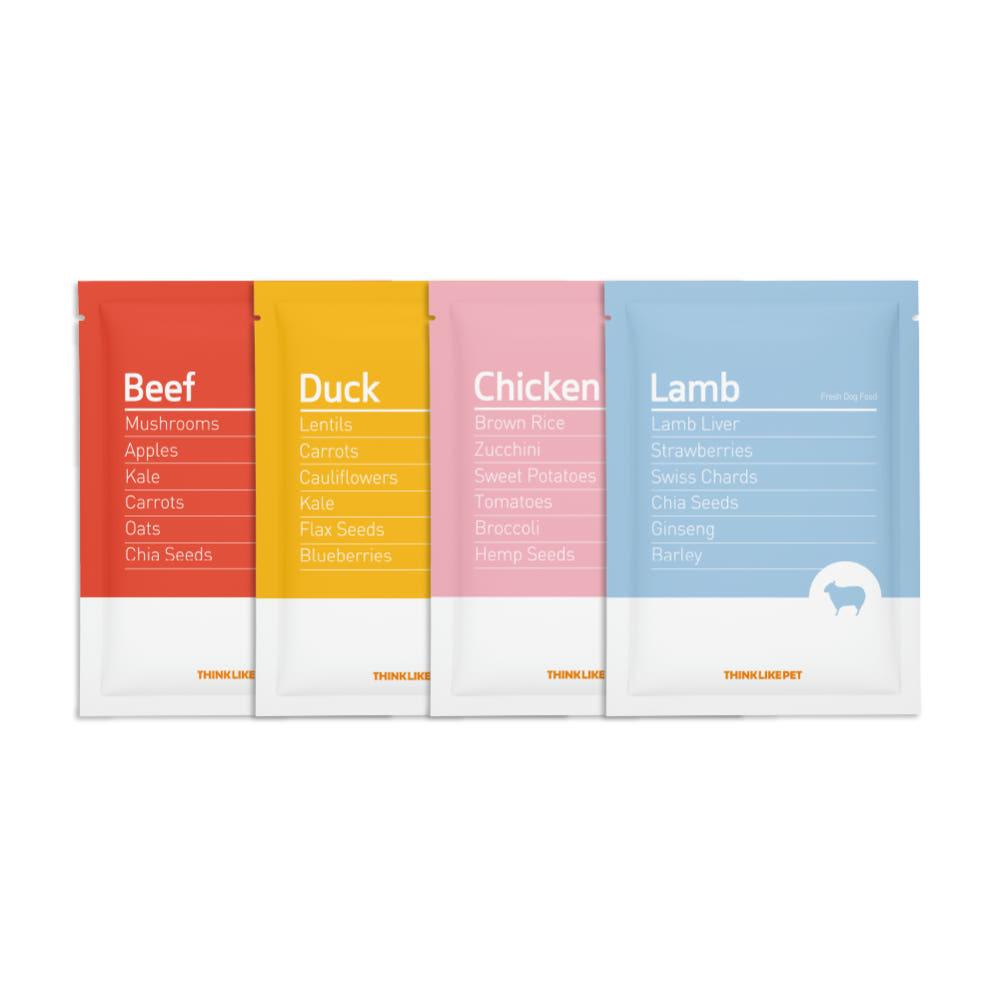 씽크라이크펫 강아지 화식 자연식 토핑 사료 50g 골라담기 