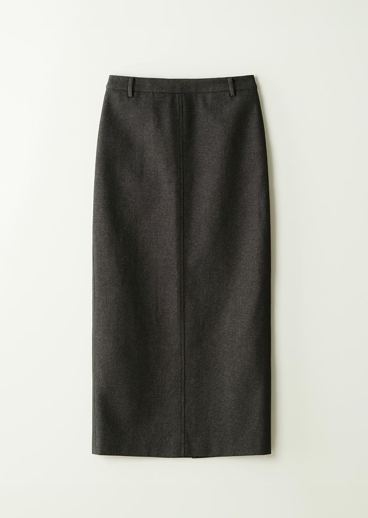 90’s long pencil skirt / Denim like