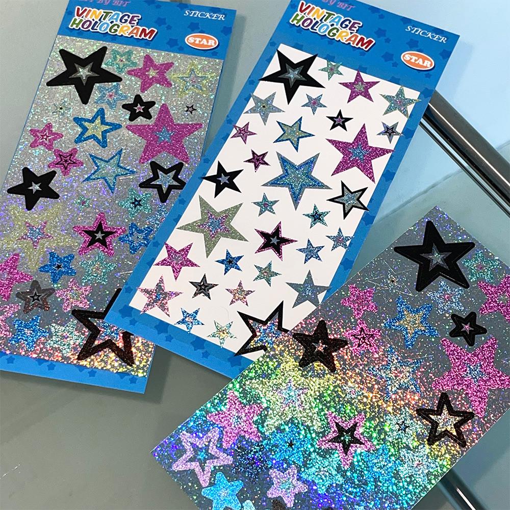 빗바이빗 Vintage Hologram Sticker Star