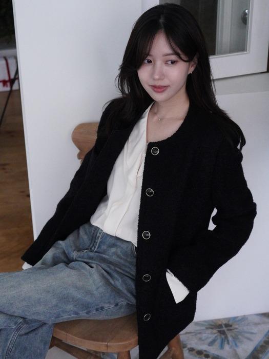 Over-fit Winter Tweed Jacket_2color