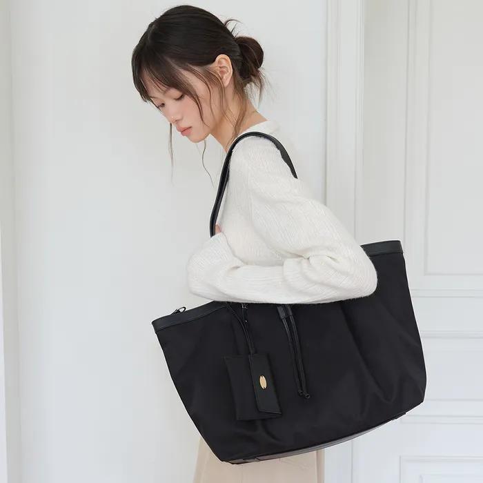 BOAT NYLON TOTE BAG_BLACK