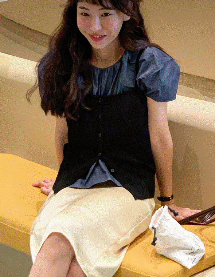 catch knit sleeveless (2colors)