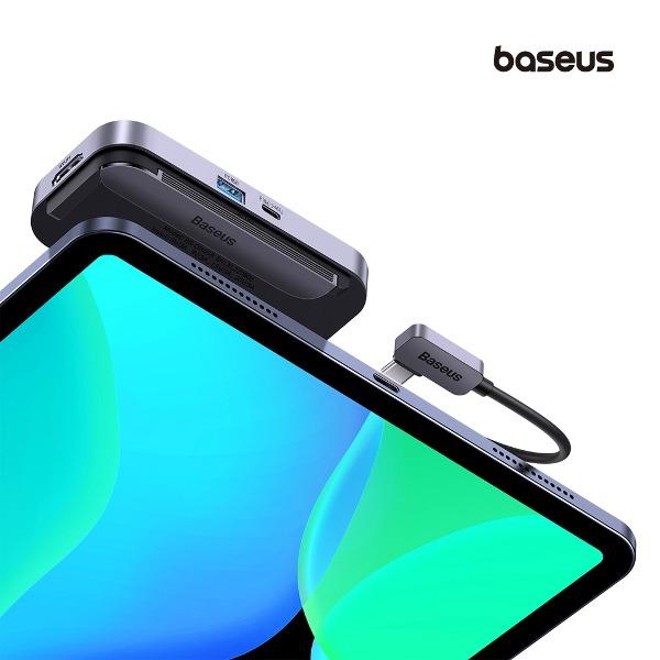 베이스어스 패드조이 4in1 C타입 멀티 허브 태블릿, 아이패드 hdmi 연결, 갤럭시 탭 TV 모니터 연결