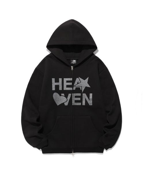 HEAVEN HOODIE ZIP UP_BLACK(NG2FSUM481A)