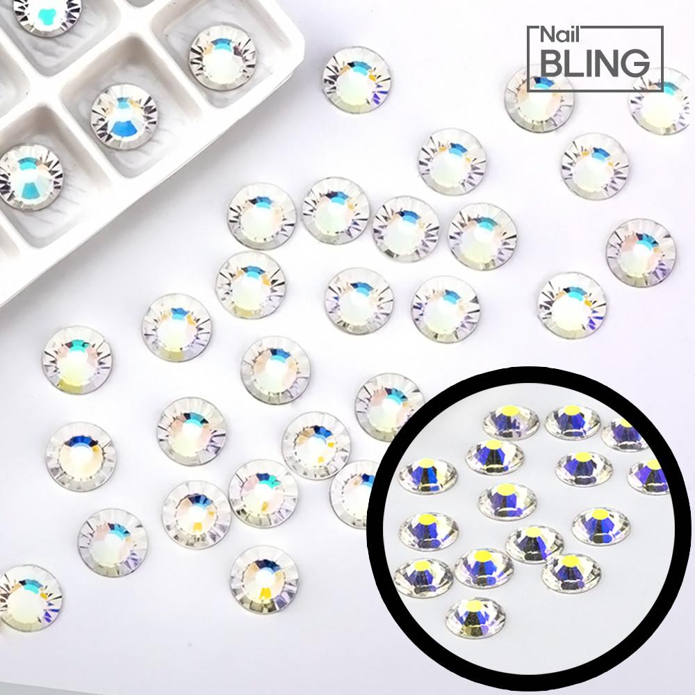 리얼스톤 파라다이스오팔 네일 원형평스톤 ss3 100개입