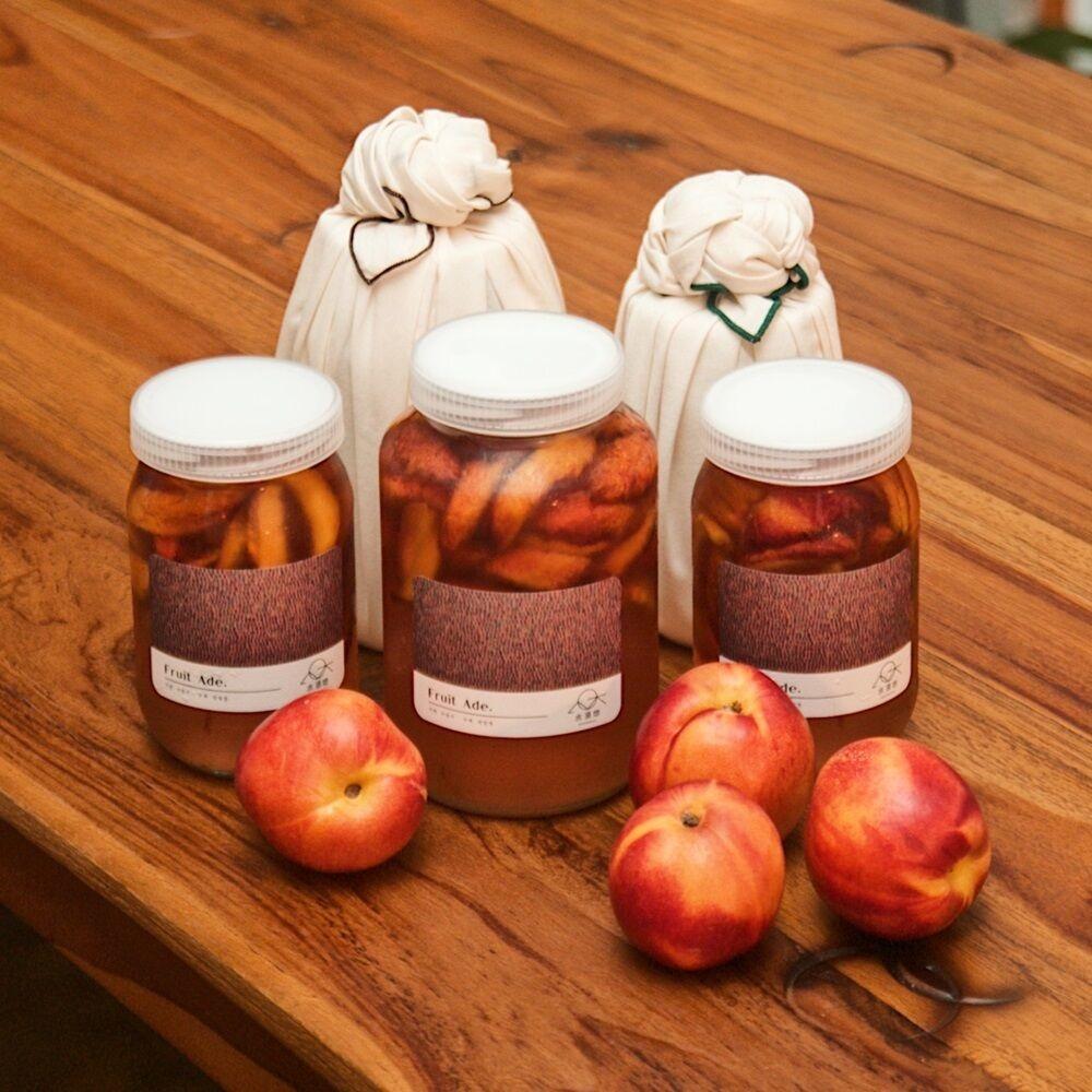 쫀득한 식감의 천도복숭아청