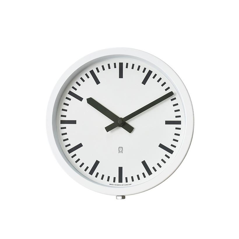 스테이션 벽시계_화이트