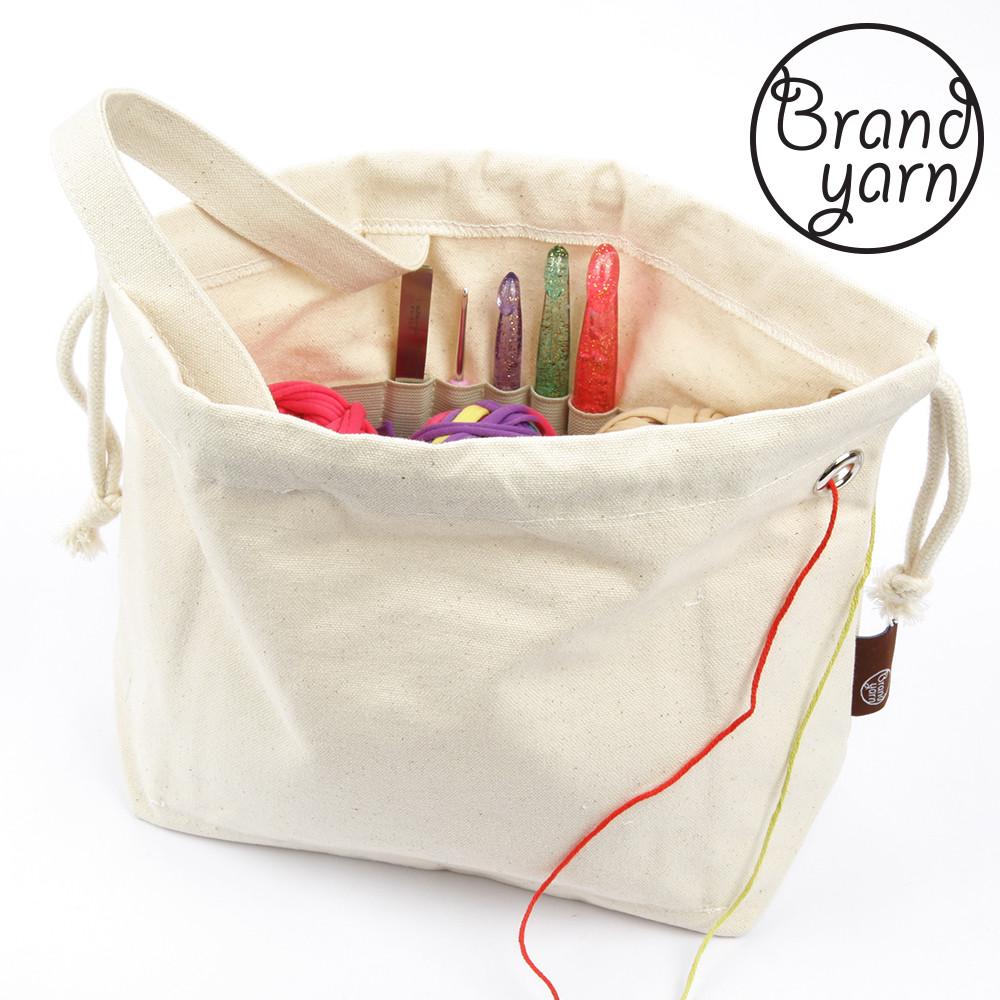 니팅파우치 뜨개가방 뜨개바구니 뜨개실 털실 손뜨개 코바늘 줄바늘