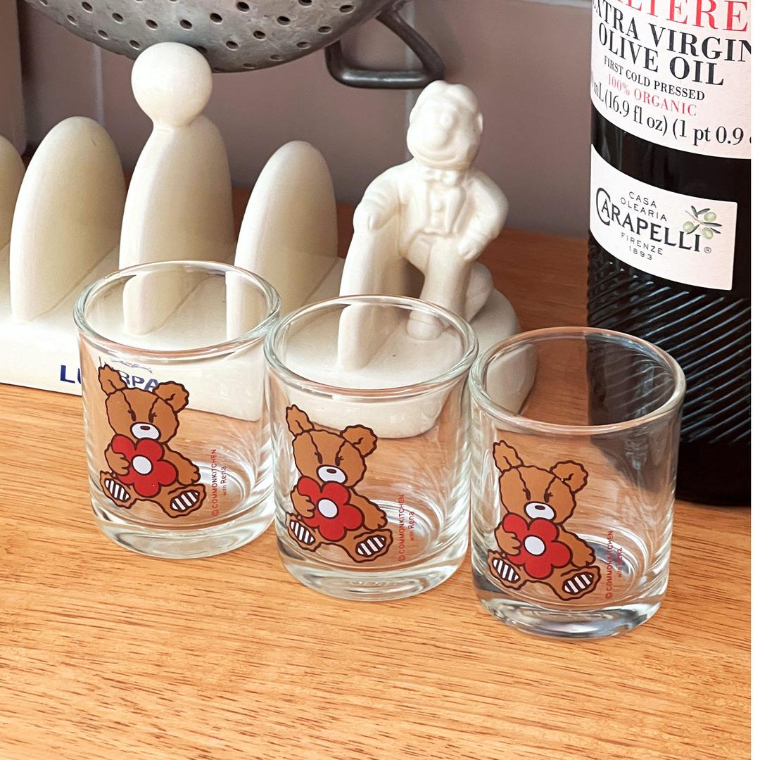 Bear with flower 샷글라스 60ml