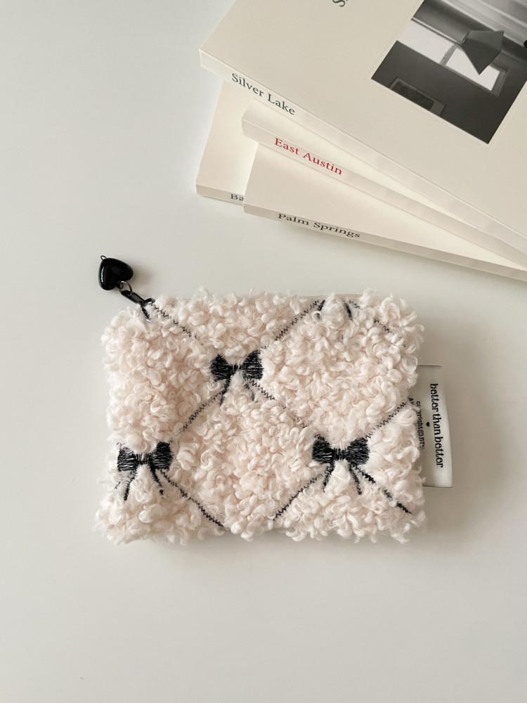 [젬마풀] 뽀글이 미니 파우치