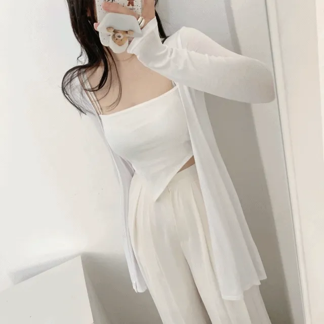 기획* 햇빛차단 플레어 롱 가디건 (2color)