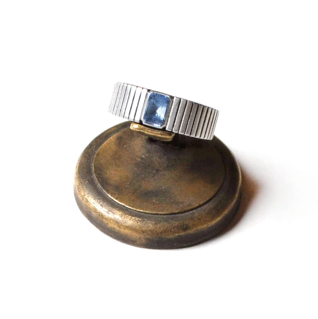 Stripe Rectangle Ring (Thick ver.)