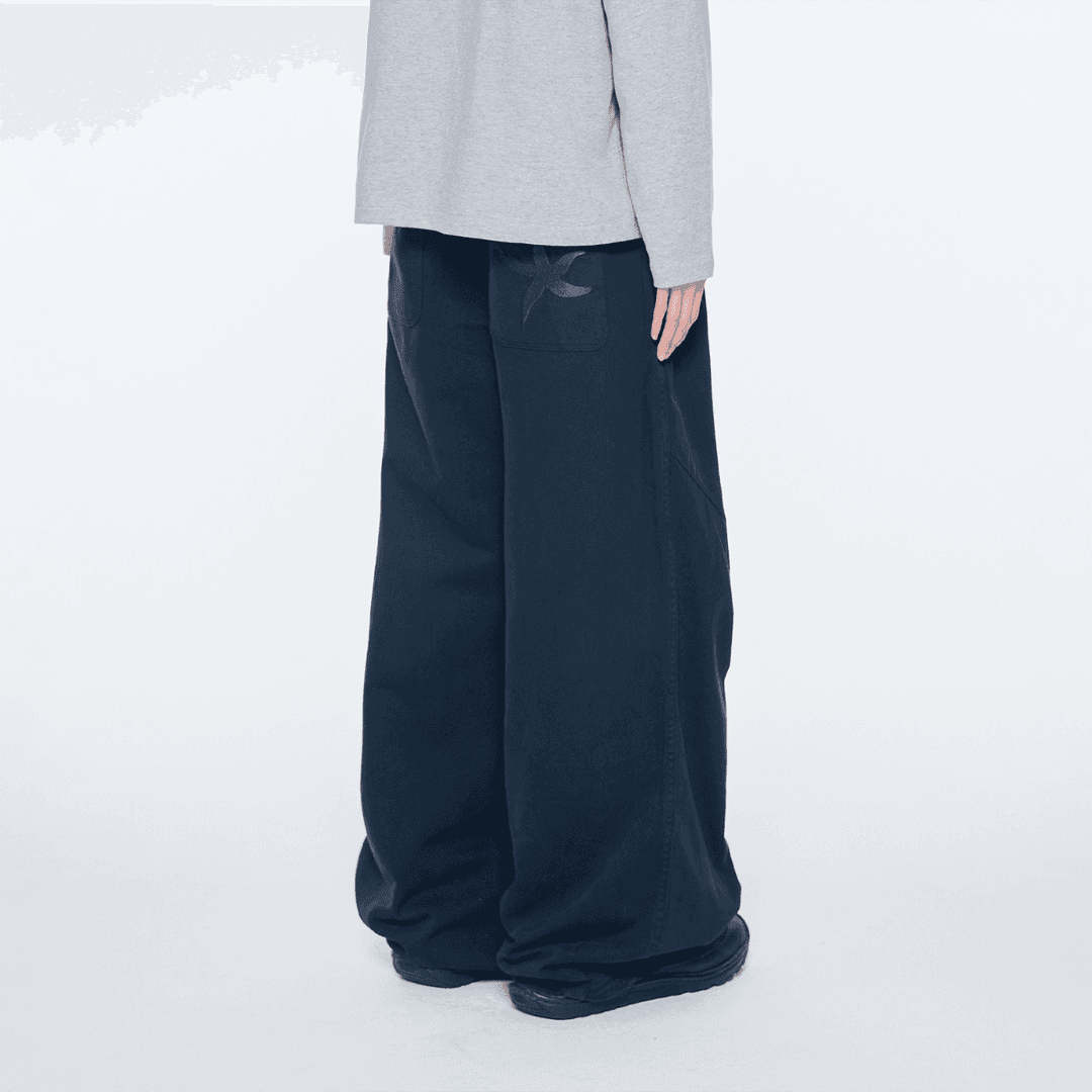 TCM washed starfish chino pants (dark navy)