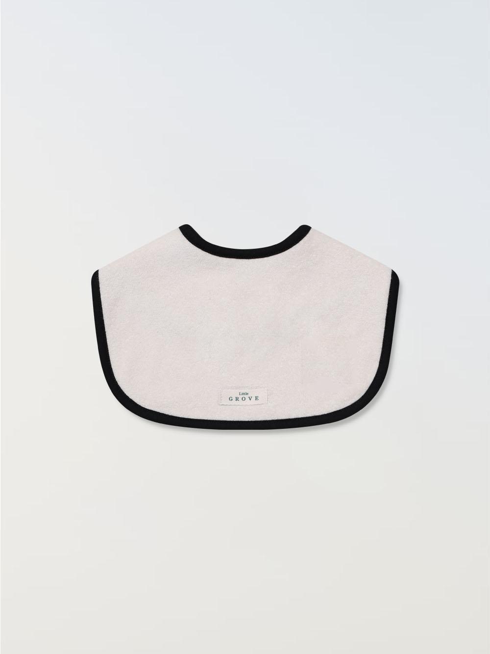 Organic round bib -Black