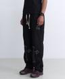 Cross Denim Patch 2way Sweat Pants Black