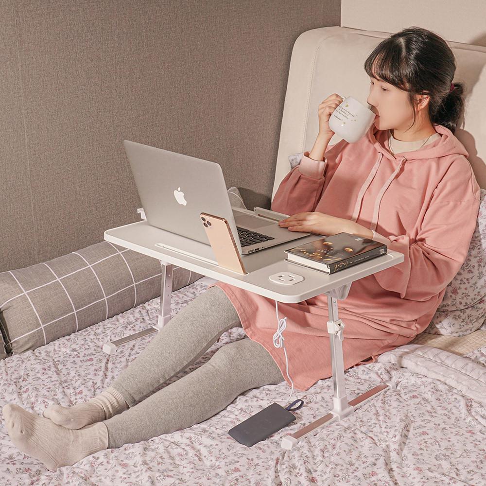 마로 베드테이블 접이식 침대 책상 노트북 트레이 각도조절