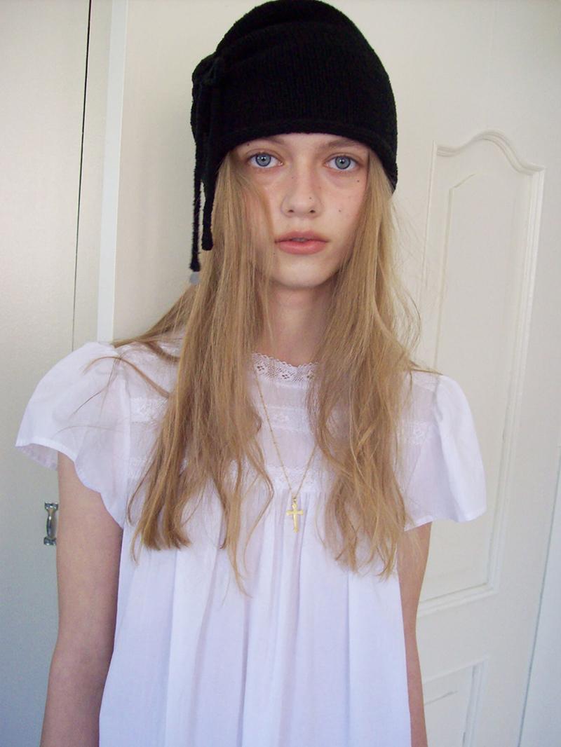Pollu Wholegarment Knit Hat Black (2nd)