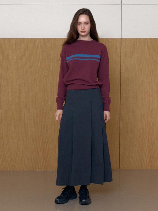 gump line knit - purple