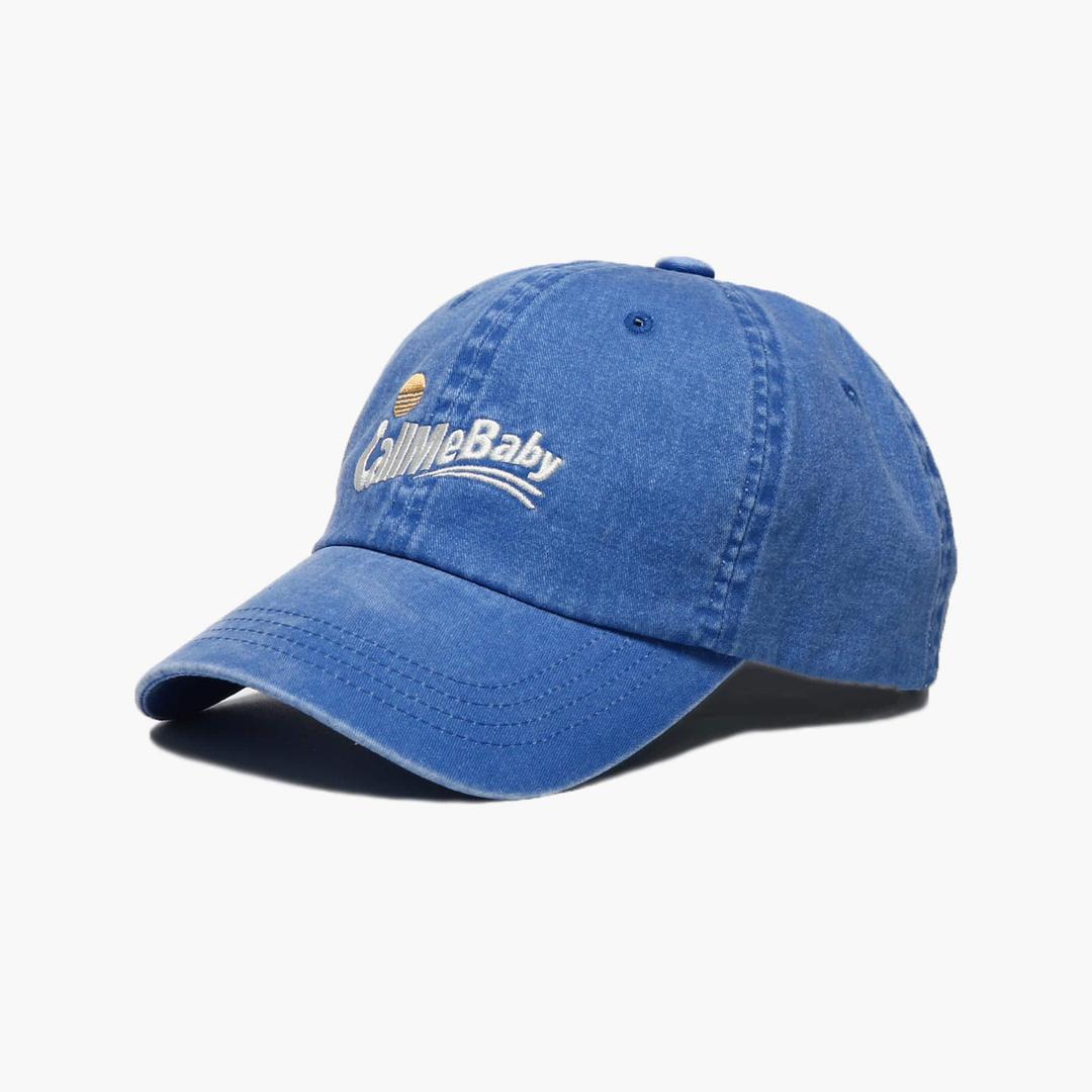 Sunny Day Logo Ball Cap _ Washed Blue