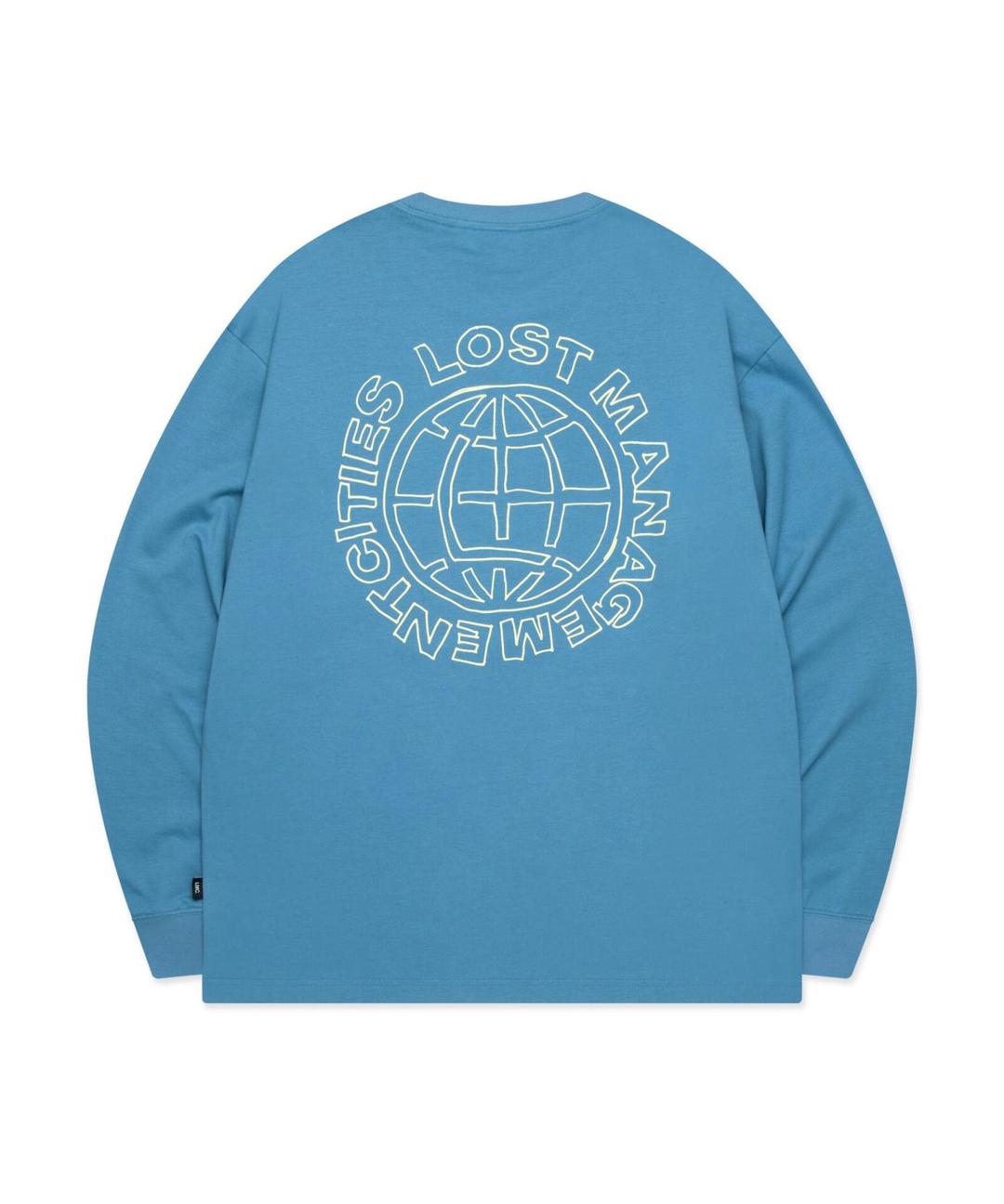 DOODLE GLOBE LONG SLV TEE mint