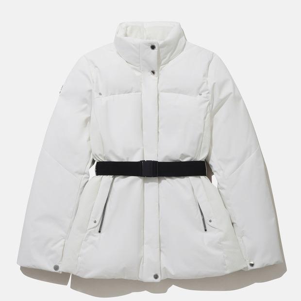 여성 캐논 하프 코트 유러피언 구스다운 / IVORY