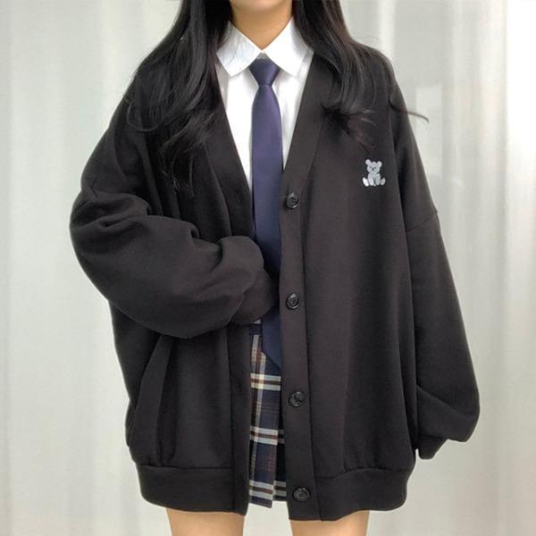 [단독진행] 댕댕이 자수 오버 가디건