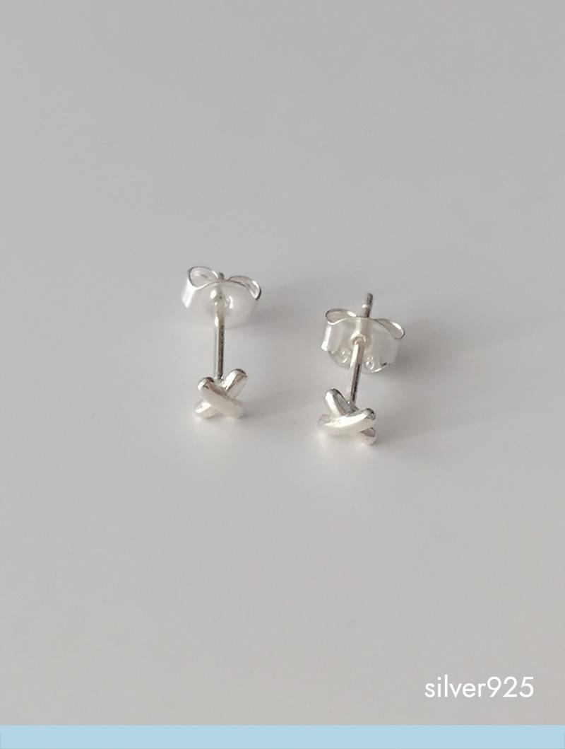 x earring (silver925)